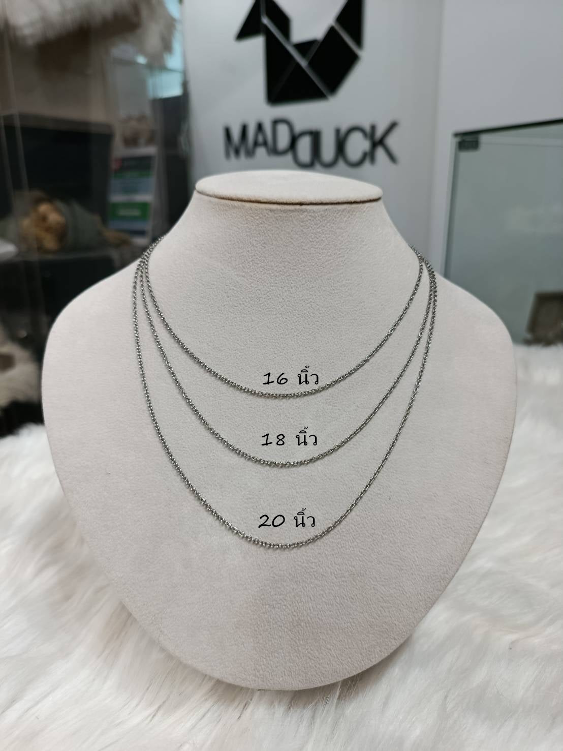 Madduck Jewels Sterling Silver CZ Pendant with Rhodium Plating and Titanium Necklace PD2103