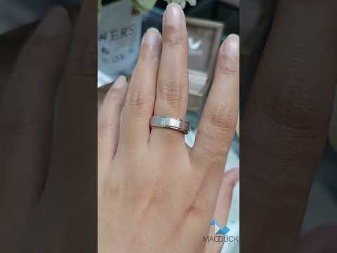 Sterling Silver 925 Ring / Rhodium plated Nickel-Free / MadDuckJewels RG1718WGR