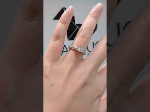 0.66 Cts Cubic Zirconia / Sterling Silver 925 Ring / Rhodium plated Nickel-Free / MadDuckJewels RG1621