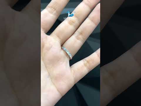 0.50 Cts Cubic Zirconia / Sterling Silver 925 Ring / Rhodium plated Nickel-Free / MadDuckJewels RG1926