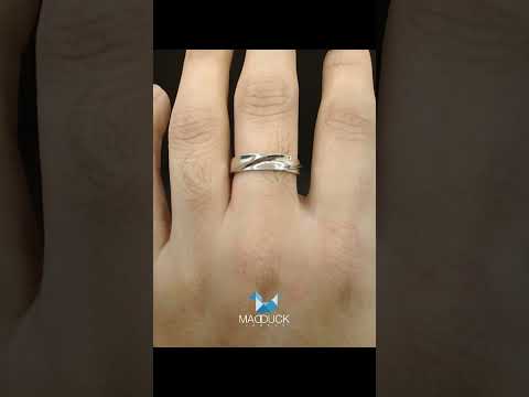 Sterling Silver 925 Ring /4.5 mm. Comfort fit/Wedding band/ Rhodium plated Nickel-Free / MadDuckJewels RG1929