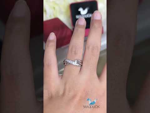 Cubic Zirconia / Sterling Silver 925 Ring / Rhodium plated Nickel-Free / MadDuckJewels RG1414