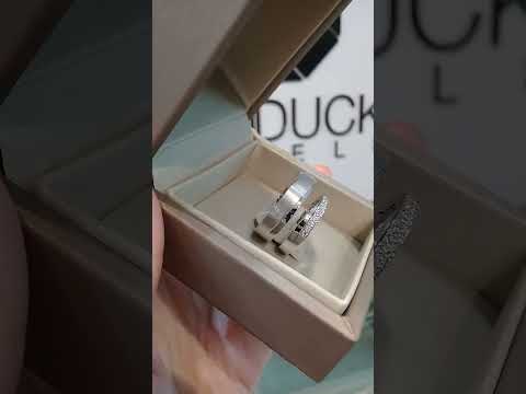 Madduckjewels แหวนเงินแท้ เพชร CZ ชุบโรเดียม RG1728WGR-RG1527