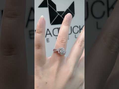 0.80 Cts Cubic Zirconia / Sterling Silver 925 Ring / Rhodium plated Nickel-Free / MadDuckJewels RG1608