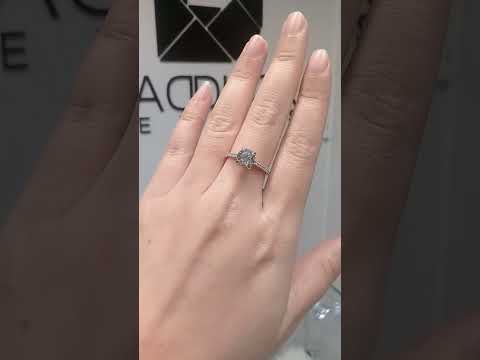 1.50 Cts Cubic Zirconia / Sterling Silver 925 Ring / Rhodium plated Nickel-Free / MadDuckJewels RG1616