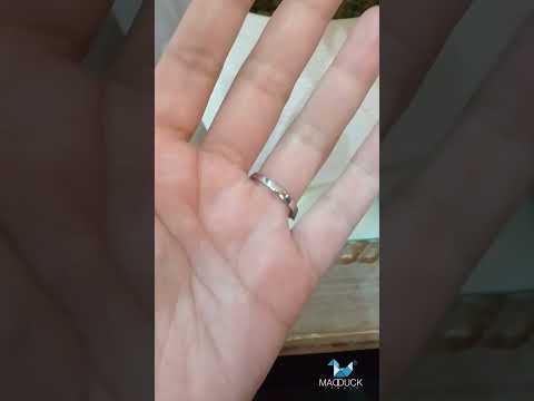 Madduckjewels แหวนเงินแท้ เพชร CZ ชุบโรเดียม RG2010