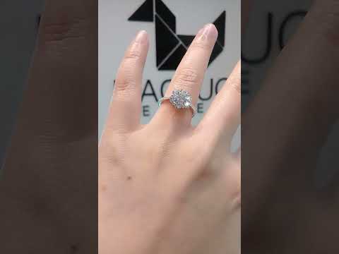 Cubic Zirconia / Sterling Silver 925 Ring / Rhodium plated Nickel-Free / MadDuckJewels RG1809