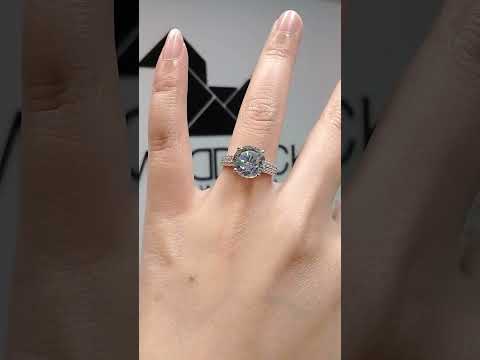 4.00 Cts Cubic Zirconia / Sterling Silver 925 Ring / Rhodium plated Nickel-Free / MadDuckJewels RG1610