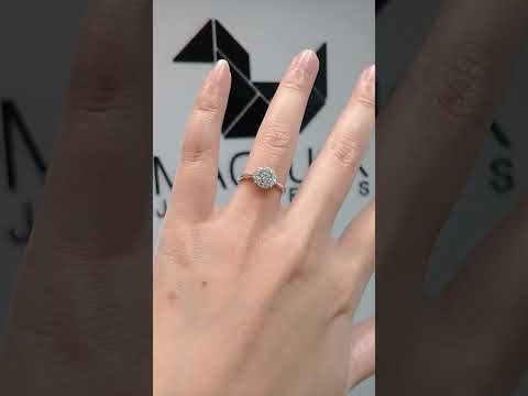 0.55 Cts Cubic Zirconia / Sterling Silver 925 Ring / Rhodium plated Nickel-Free / MadDuckJewels RG1622