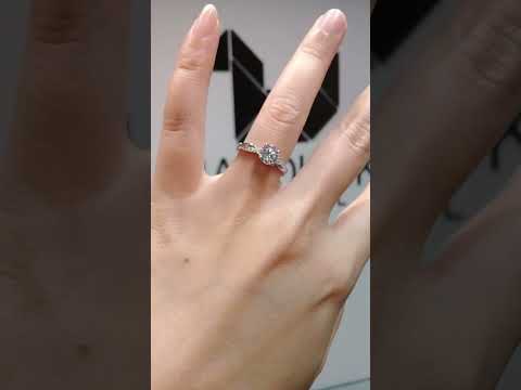 Madduckjewels แหวนเงินแท้ เพชร CZ ชุบโรเดียม RG1536