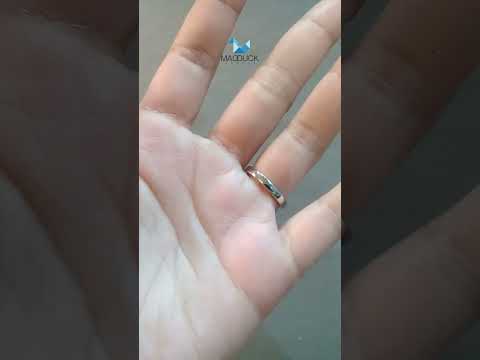 0.23 Cts Cubic Zirconia / Sterling Silver 925 Ring / Rhodium plated Nickel-Free / MadDuckJewels RG1503