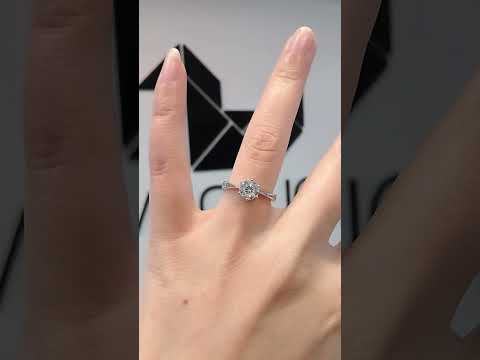 1.00 Cts Cubic Zirconia / Sterling Silver 925 Ring / Rhodium plated Nickel-Free / MadDuckJewels RG1903