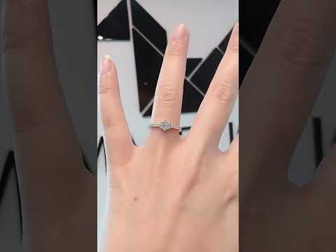 0.50 Cts Cubic Zirconia / Sterling Silver 925 Ring / Rhodium plated Nickel-Free / MadDuckJewels RG1530