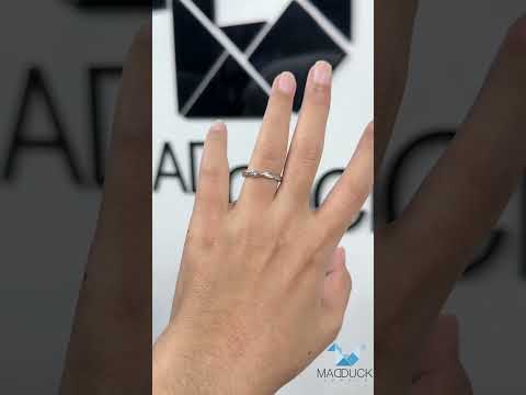Madduckjewels แหวนเงินแท้ ชุบโรเดียม RG2125