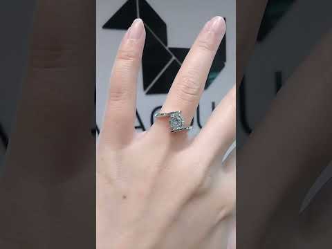 1.25 Cts Cubic Zirconia / Sterling Silver 925 Ring / Rhodium plated Nickel-Free / MadDuckJewels RG1731