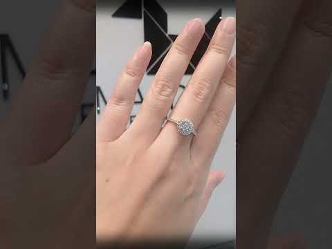 0.60 Cts Cubic Zirconia / Sterling Silver 925 Ring / Rhodium plated Nickel-Free / MadDuckJewels RG1563