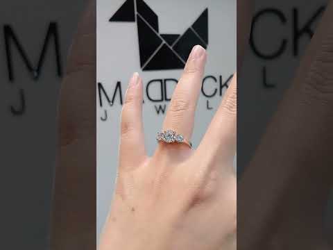 1.00 Cts Cubic Zirconia / Sterling Silver 925 Ring / Rhodium plated Nickel-Free / MadDuckJewels RG1415