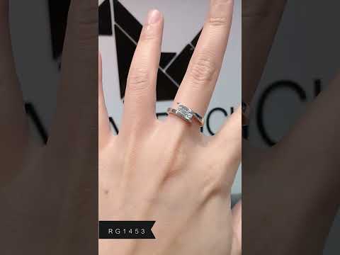 Cubic Zirconia / Sterling Silver 925 Ring / Rhodium plated Nickel-Free / MadDuckJewels RG1453