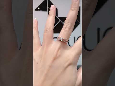 Cubic Zirconia / Sterling Silver 925 Ring / Rhodium plated Nickel-Free / MadDuckJewels RG1451