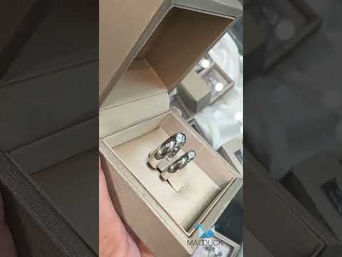 Madduckjewels แหวนเงินแท้ เพชร CZ ชุบโรเดียม RG1456-RG1457