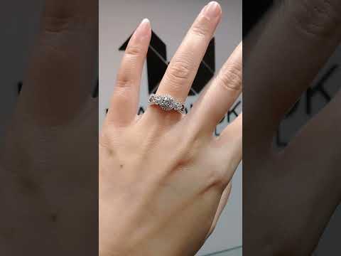 0.50 Cts Cubic Zirconia / Sterling Silver 925 Ring / Rhodium plated Nickel-Free / MadDuckJewels RG1308