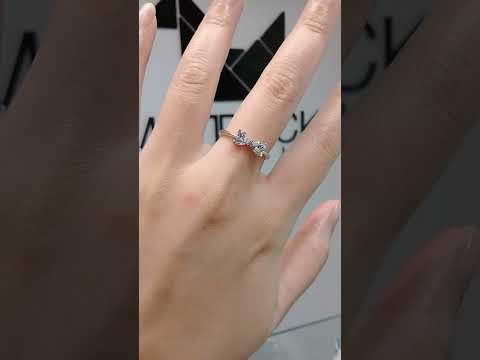 Heart Cubic Zirconia / Sterling Silver 925 Ring / Rhodium plated Nickel-Free / MadDuckJewels RG1811