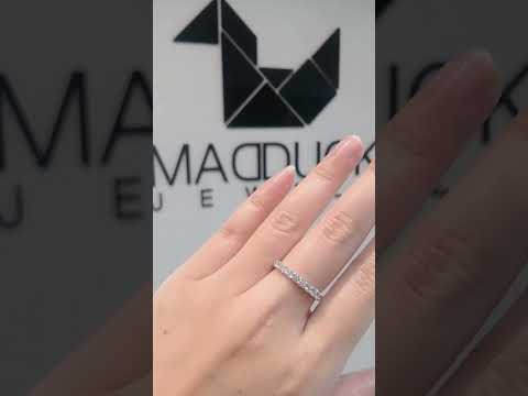 Cubic Zirconia / Sterling Silver 925 Ring / Rhodium plated Nickel-Free / MadDuckJewels RG1467