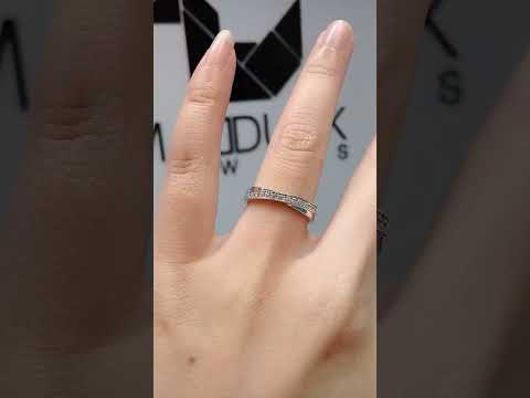 Cubic Zirconia / Sterling Silver 925 Ring / Rhodium plated Nickel-Free / MadDuckJewels RG1527