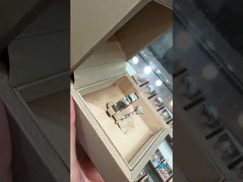 Cubiz Zirconia Sterling Silver 925 couple Rings with Rhodium plated / RG1523-RG1708