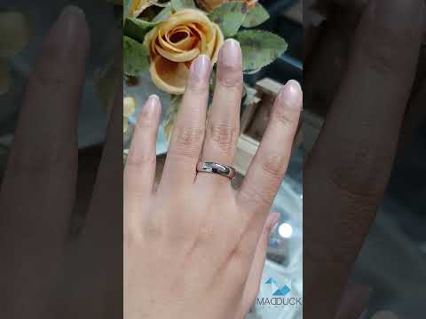 Sterling Silver 925 Ring / 6.0 mm. Comfort fit / Wedding band / Rhodium plated Nickel-Free / MadDuckJewels RG1405