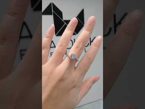 2.00 Cts Cubic Zirconia / Sterling Silver 925 Ring / Rhodium plated Nickel-Free / MadDuckJewels RG1613