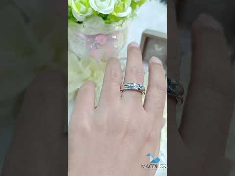 Cubic Zirconia / Sterling Silver 925 Ring / Rhodium plated Nickel-Free / / MadDuckJewels RG1520