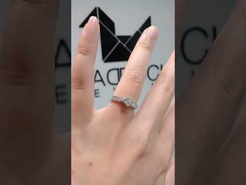 0.50 Cts Cubic Zirconia / Sterling Silver 925 Ring / Rhodium plated Nickel-Free / MadDuckJewels RG1526