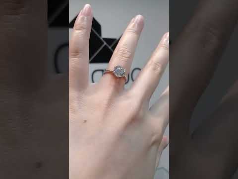 Round Solitaire Ring, Wedding Ring, Engagement Ring, Anniversary Ring, Cubic Zirconia Ring, Statement Ring, Gift for Wife, Gift for her RG1302