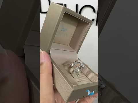 Cubiz Zirconia Sterling Silver 925 couple Rings with Rhodium plated / RG1405-RG1505