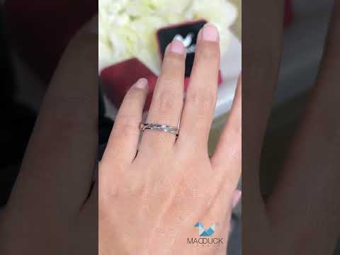 Sterling Silver 925 Ring / 3.0 mm. Comfort fit/Wedding band/ Rhodium plated Nickel-Free / MadDuckJewels RG1930