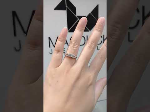 0.23 Cts Cubic Zirconia / Sterling Silver 925 Ring / Rhodium plated Nickel-Free / MadDuckJewels RG1446