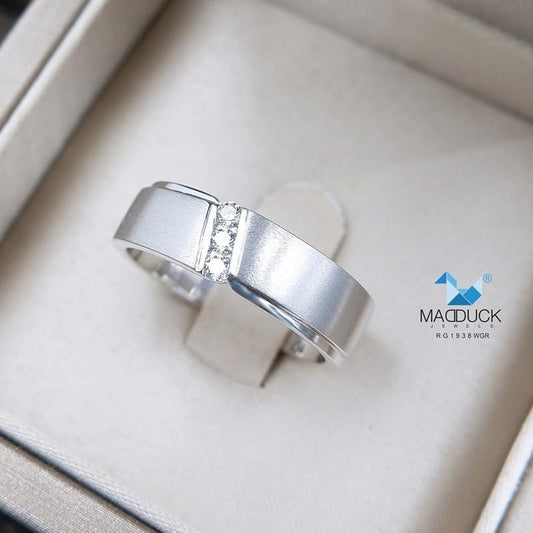 Couple ring set – CZ in 925 silver by Madduck Jewels