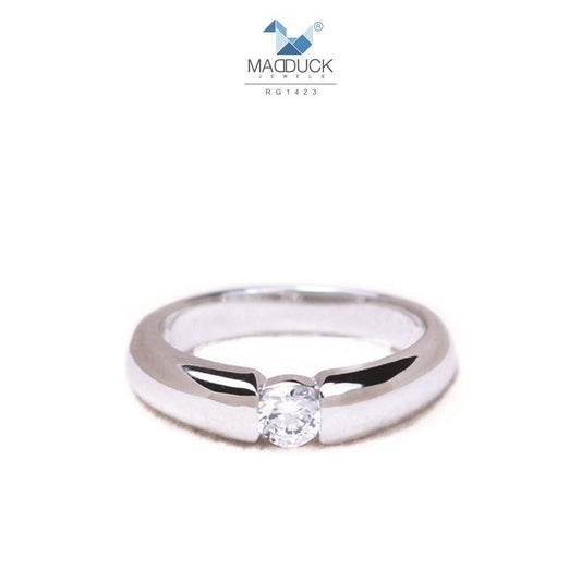 Couple ring set – CZ in 925 silver by Madduck Jewels
