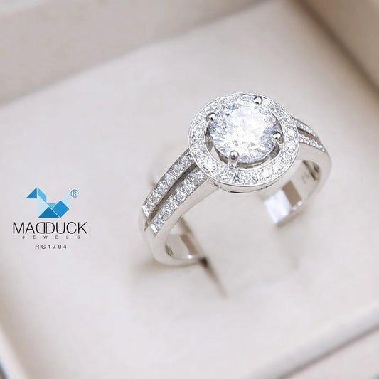 Women's ring – CZ in 925 silver by Madduck Jewels