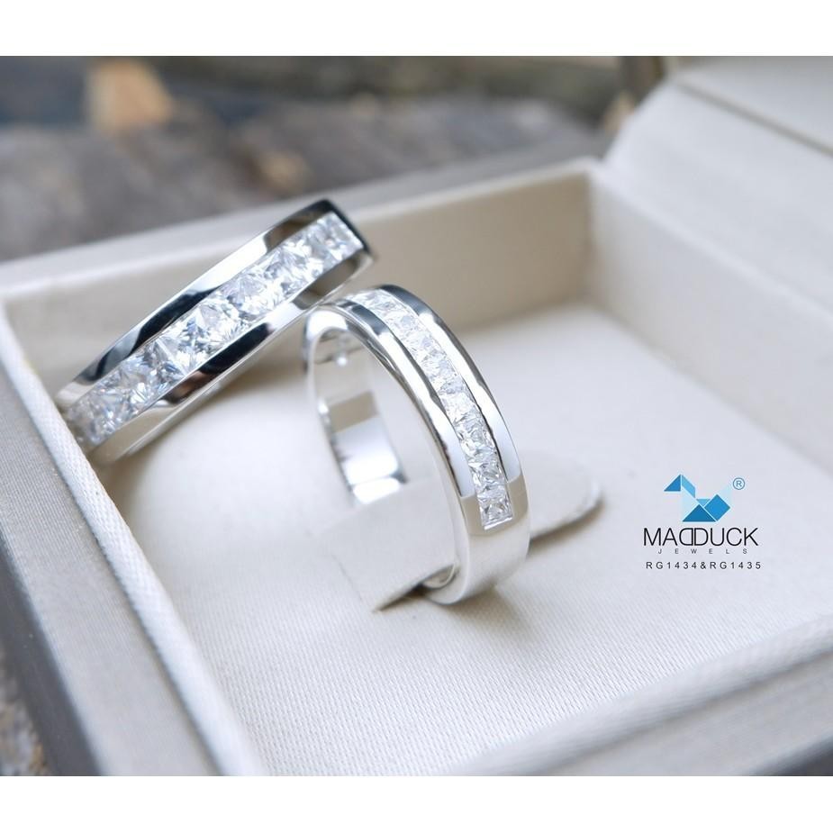 Couple ring set – CZ in 925 silver by Madduck Jewels