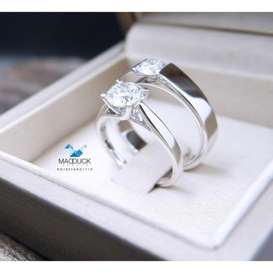 Couple ring set – CZ in 925 silver by Madduck Jewels