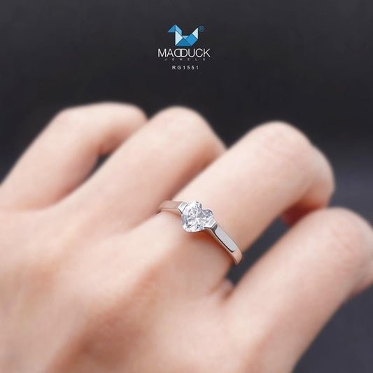 Women's ring – CZ in 925 silver by Madduck Jewels