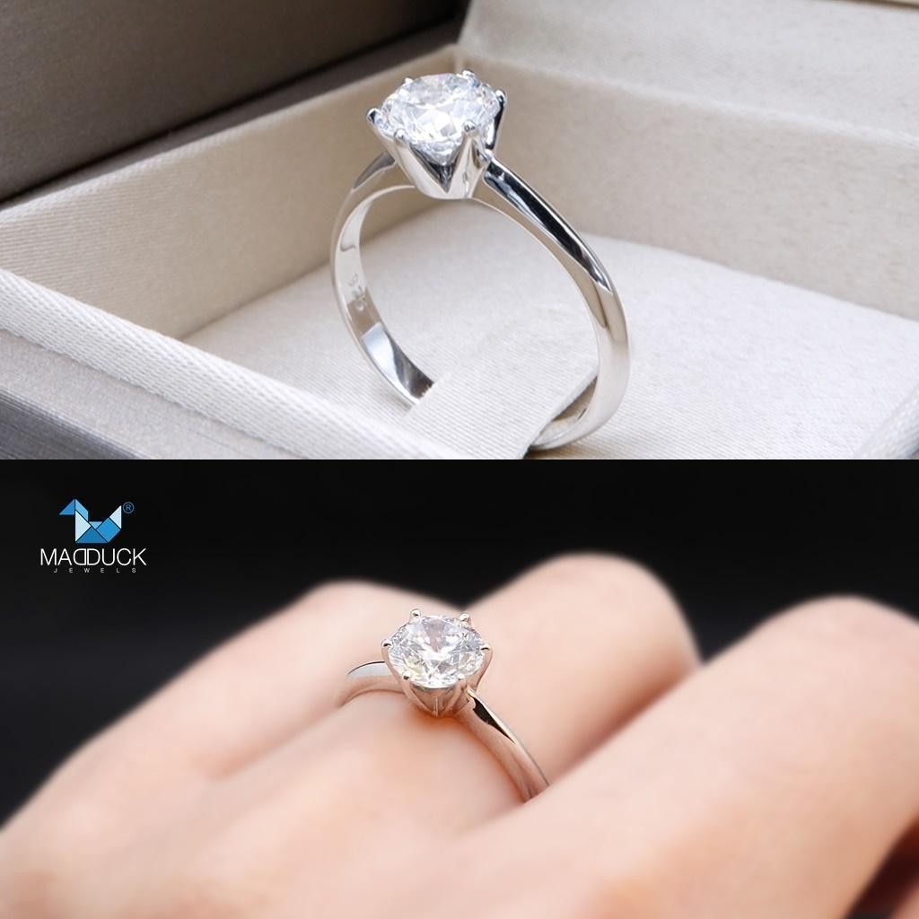 Women's ring – CZ in 925 silver by Madduck Jewels