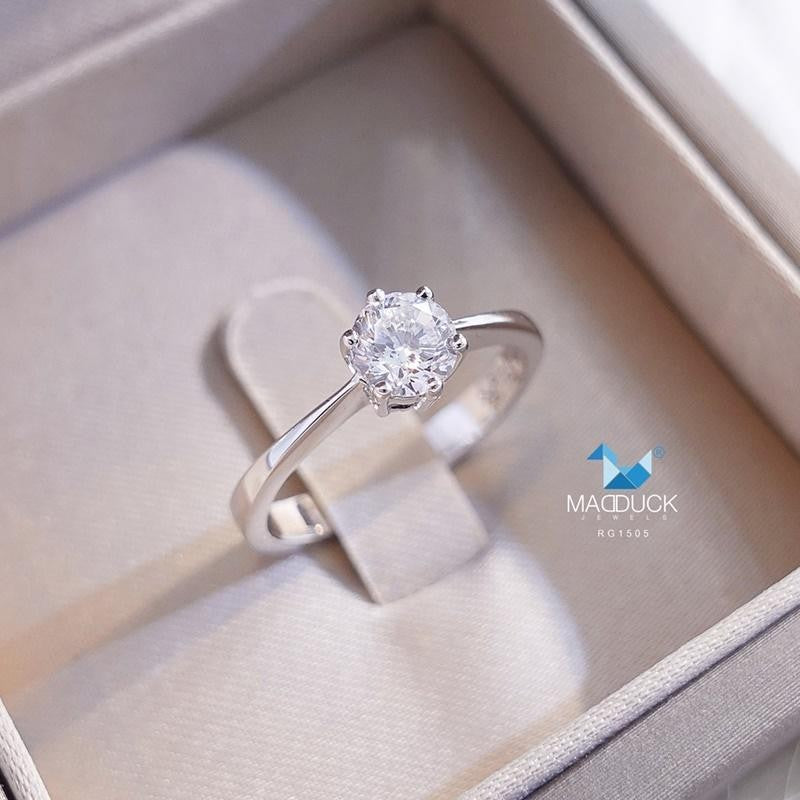 Couple ring set – CZ in 925 silver by Madduck Jewels