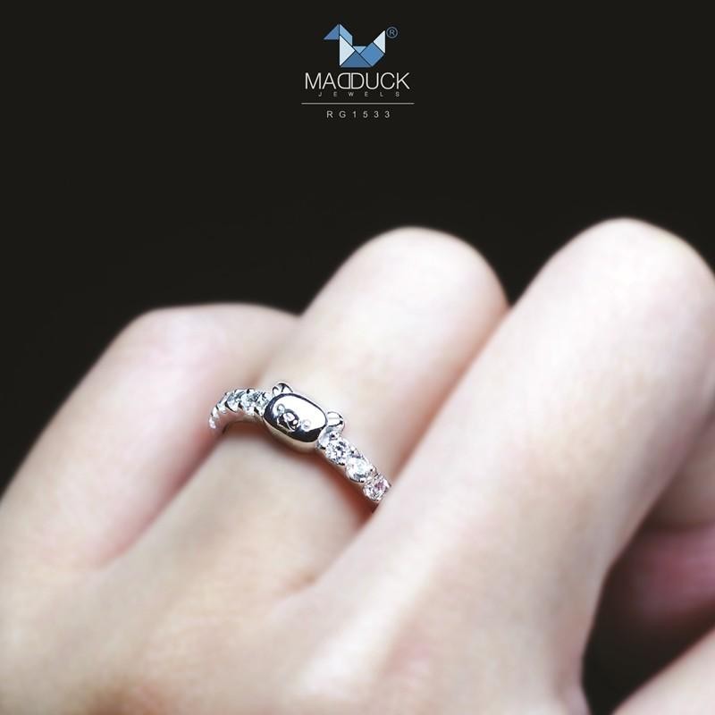 Women's ring – CZ in 925 silver by Madduck Jewels