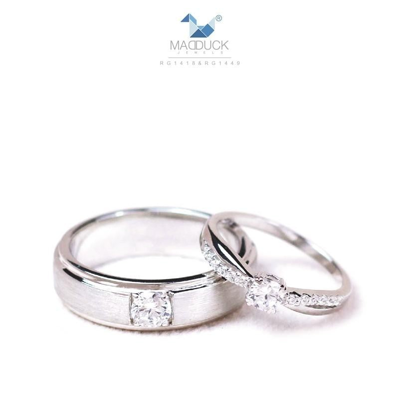 Couple ring set – CZ in 925 silver by Madduck Jewels