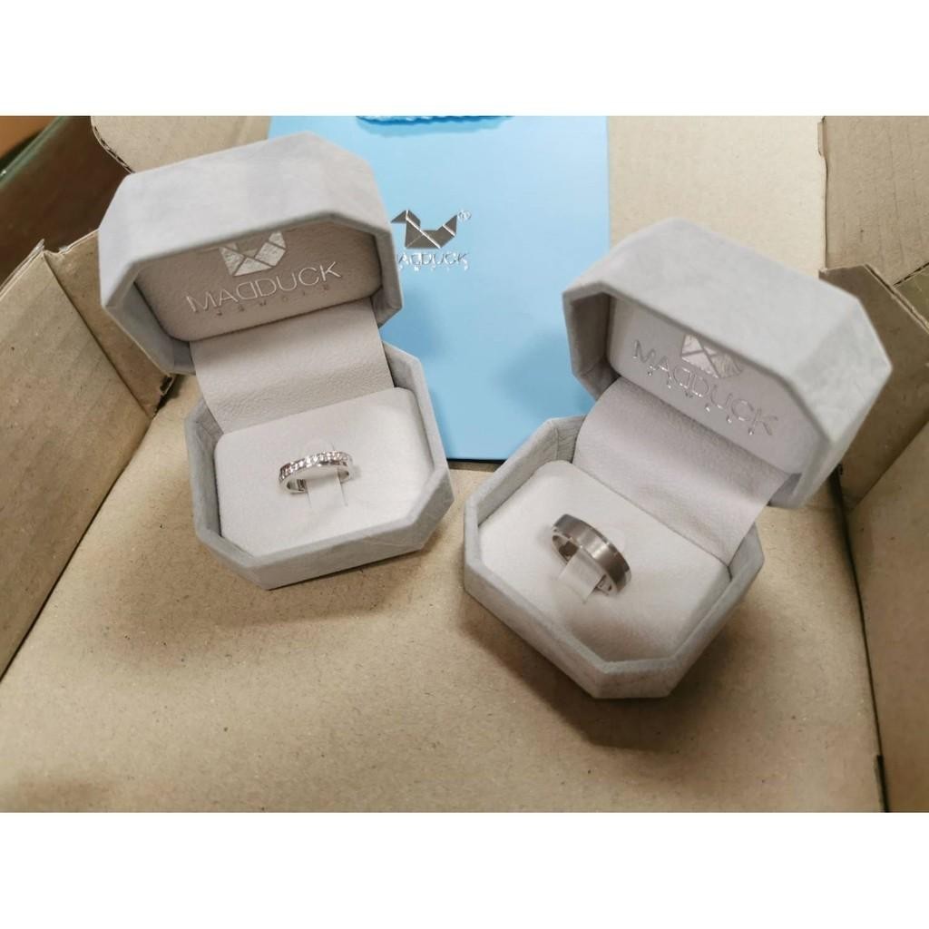 Couple ring set – CZ in 925 silver by Madduck Jewels