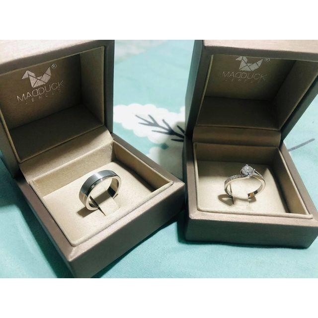 Couple ring set – CZ in 925 silver by Madduck Jewels