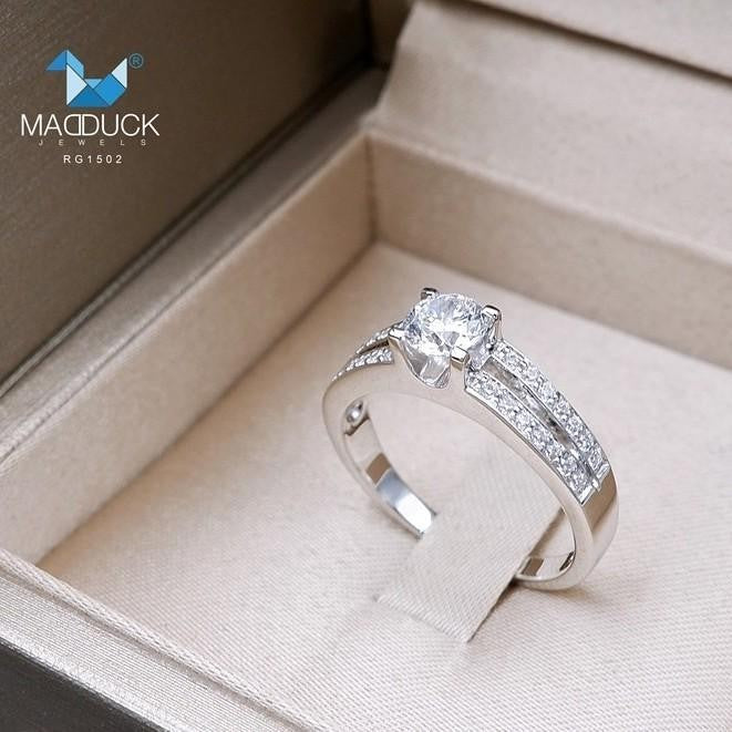 Couple ring set – CZ in 925 silver by Madduck Jewels